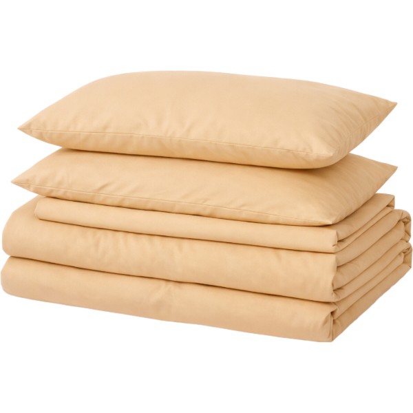Фото - Комплект постельного белья MirSon №12-0712 Vanila Mikrosatin Premium Однотонный 143х210 см (2200007229055)